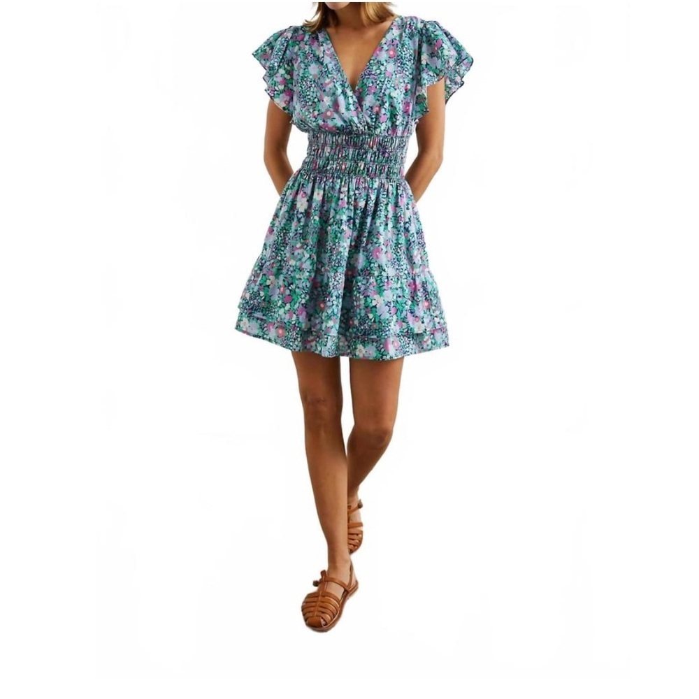 RAILS Kimora Dress Navy Leilani Floral Size Small NWT - Picture 2 of 6